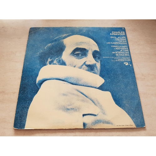 209 - 2 x Marlene Dietrich and Charles Aznavour LP's and 2 x Charles Aznavour Single Vinyl's (4)