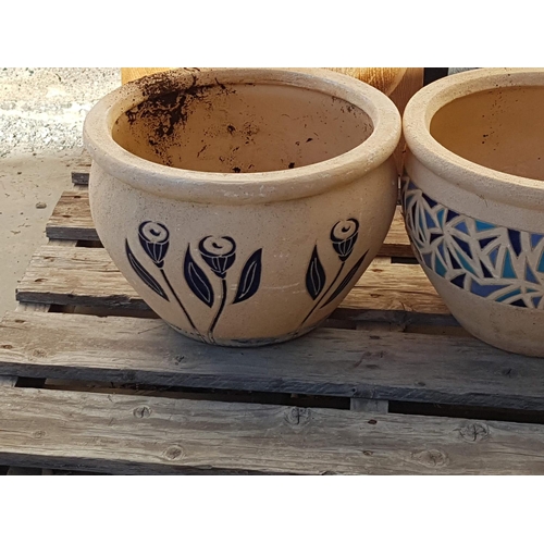 215 - Collection of Ornate Assorted Plant Pots (6pcs), (Ø17 - 30cm)