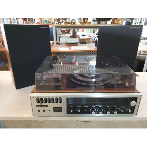 61 - National Panasonic Turn Table - Record and Cassette Player, Model No. S6-22 50F Together with Nation... 