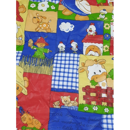 74 - Children's Bed Cover in Teddy Bear Pattern (165 x 210cm)