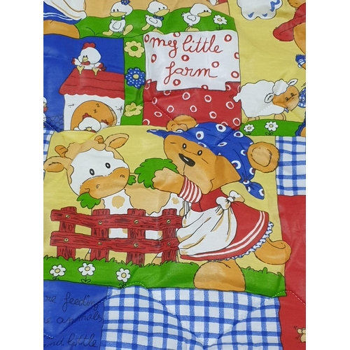 75 - Children's Bed Cover in Teddy Bear Pattern (165 x 210cm)