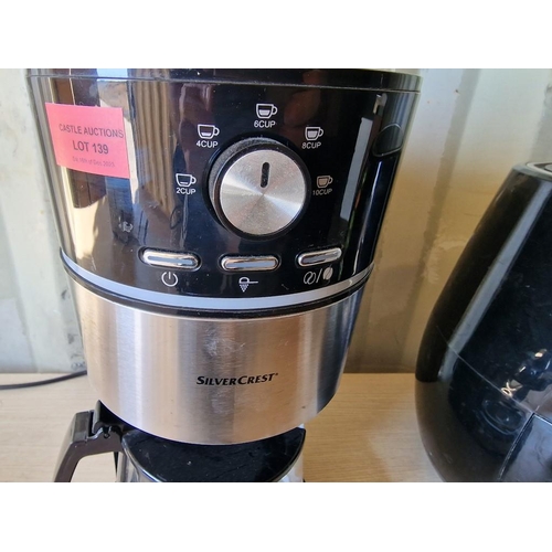 139 - Silver Crest Filter Coffee Machine, (Model: SKML 1000 A1)