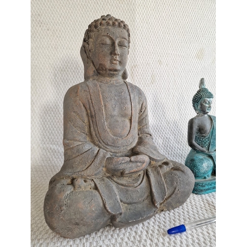 13 - 2 x Buddha Ornaments, (Tallest Approx. H: 34cm), (2)