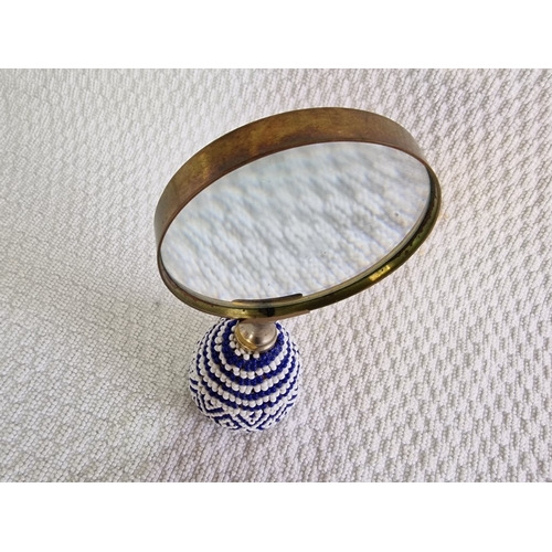 33 - Magnifying Glass with Blue & White Beaded Handle