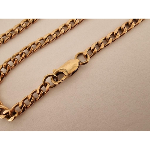 148 - 9ct Gold Albert / Pocket Watch Chain with 'T' Bar, (Approx. L: 47cm, Weight: 8.6g)