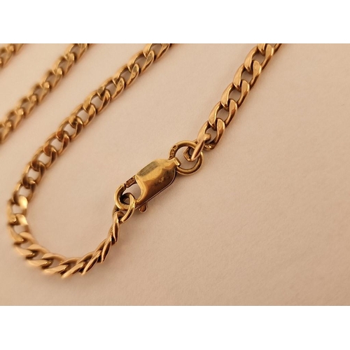 148 - 9ct Gold Albert / Pocket Watch Chain with 'T' Bar, (Approx. L: 47cm, Weight: 8.6g)