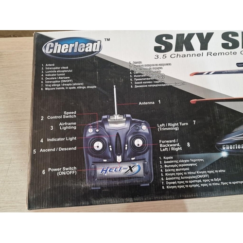 157 - Cherlead 'Sky Search' 3.5 Channel Remote Control Helicopter, (Model: 8685C), in Box