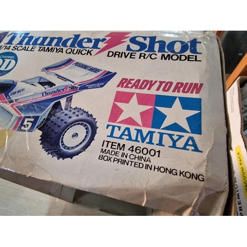 159 - Tamiya 1/14 Scale 'Thunder Shot' Quick Drive Radio Controlled Car, (Item: 46001), with Box, Untested