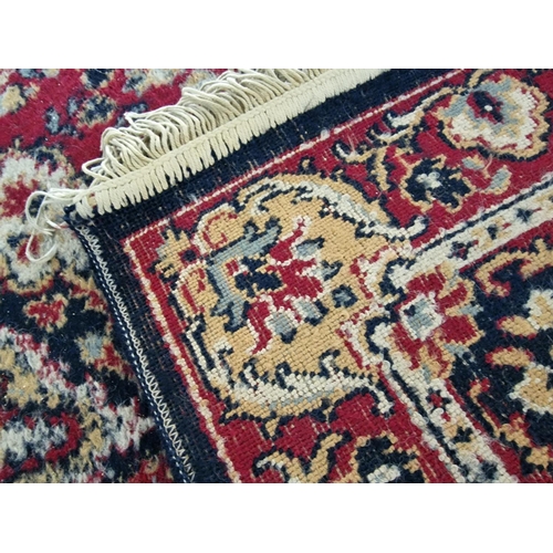 394 - Long Persian Style Hand Woven Runner / Corridor Carpet with Traditional Colours and Geometric Patter... 