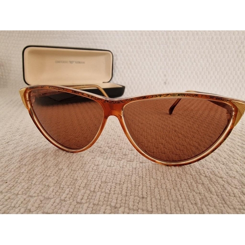 400 - Fedon Moda Occhiali Sunglasses, Made in Italy, Brown Frames and Lenses, 'New Old Stock'