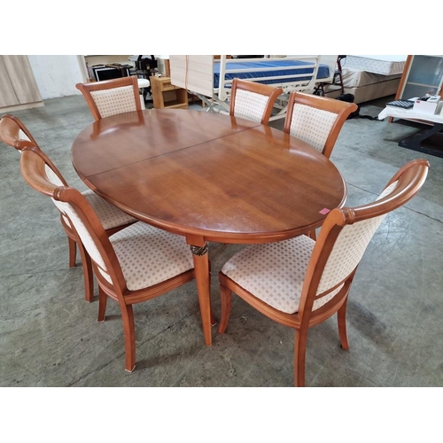 164 - Classical Style Oval Wood Effect Extendable Dining Table (Approx. 170cm, Plus 48cm Extension x 110cm... 