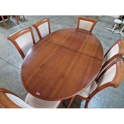 164 - Classical Style Oval Wood Effect Extendable Dining Table (Approx. 170cm, Plus 48cm Extension x 110cm... 