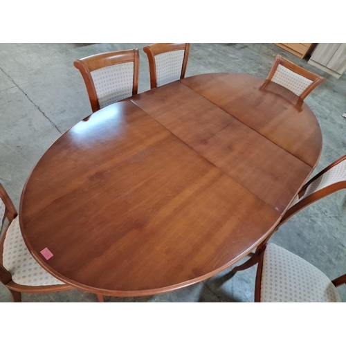 164 - Classical Style Oval Wood Effect Extendable Dining Table (Approx. 170cm, Plus 48cm Extension x 110cm... 