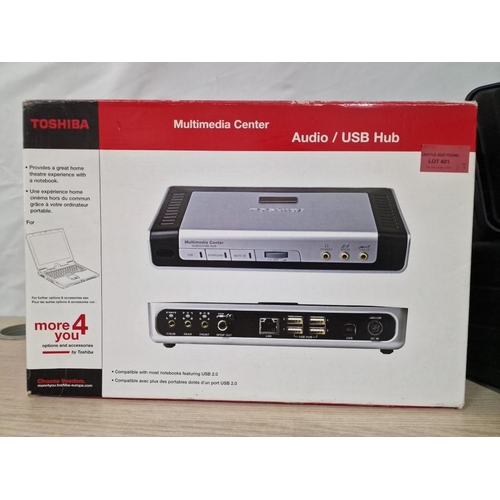 401 - Toshiba Multimedia Center (Audio / USB Hub), with Box, Together with Pair of BOSE 'VS100' Video Spea... 