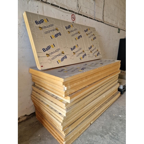 417 - 13 x Sheets of PIR Insulation Boards, (Each Approx. 243 x 110 x 10cm = 2.67sqm, Total Approx. 34.75s... 