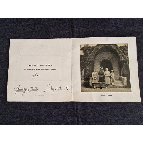 100 - Rare 1941 Royal Christmas Card, Signed by King George VI and Queen Elizabeth!

This Rare Christmas C... 