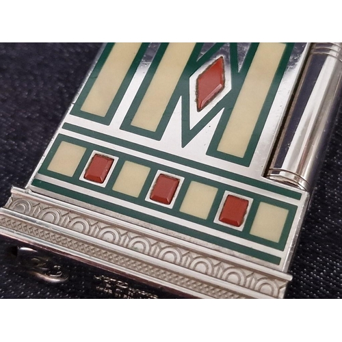 105 - S.T. Dupont Medici Line 2 Lighter, Decorated in the Style of Santa Maria Del Fiore Cathedral with Gr... 