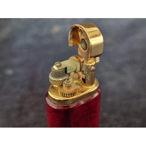 108 - Red Lacquer Lubinski Lighter