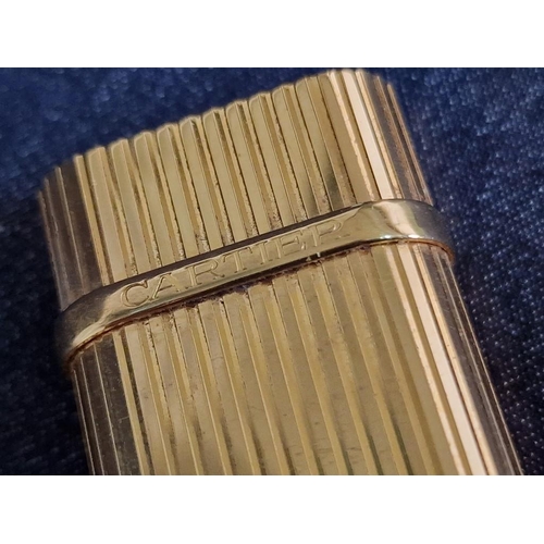 109 - Cartier Trinity Lighter, Gold Plated, Oval Shape, Swiss Made