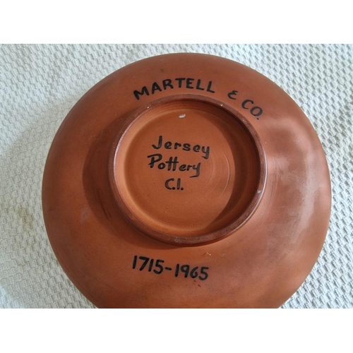 179 - Large Jersey Pottery Bowl by 'Martell & Co' (Approx. Ø: 29cm), Together with Glazed Pottery Bowl wit... 