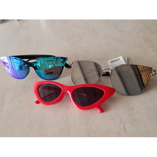 336 - 3 x Pair of Stylish Ladies Sunglasses (UV400)