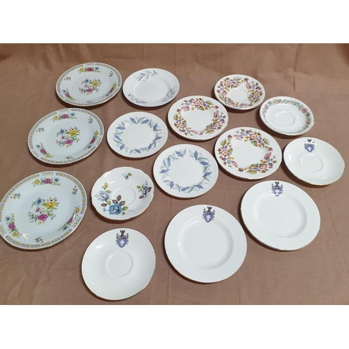 384 - Large Collection of Porcelain Plates in Various Sizes, Shape, Pattern, Brand etc