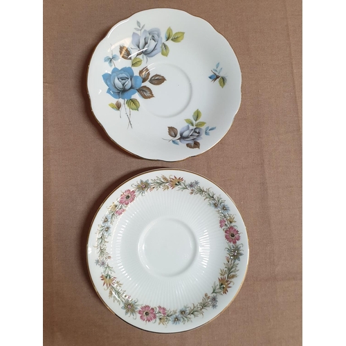 384 - Large Collection of Porcelain Plates in Various Sizes, Shape, Pattern, Brand etc