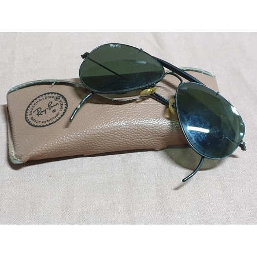 485 - Aviator Ray Ban Sunglasses in Black Case (A/F)