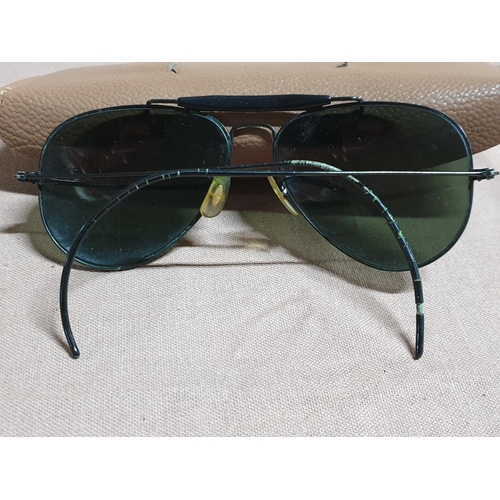 485 - Aviator Ray Ban Sunglasses in Black Case (A/F)