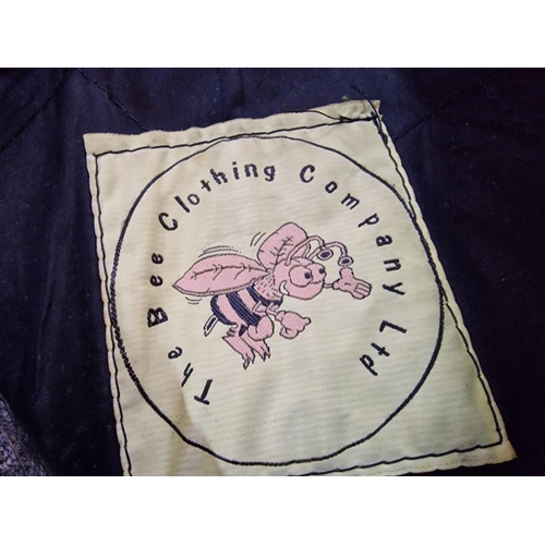 419 - Leather Motorcycle Jacket 'The Bee Clothing Company Ltd', with Thermal Insulation (Size 46), Togethe... 