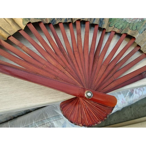 435 - Large Decorative Chinese Fan, (Approx. L: 60cm)