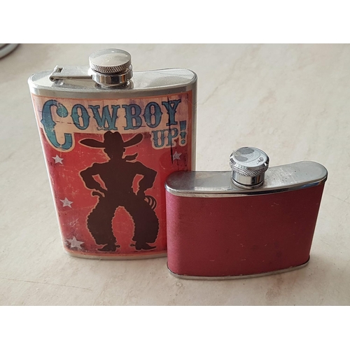 831 - 2 x Stainless Steel Flasks