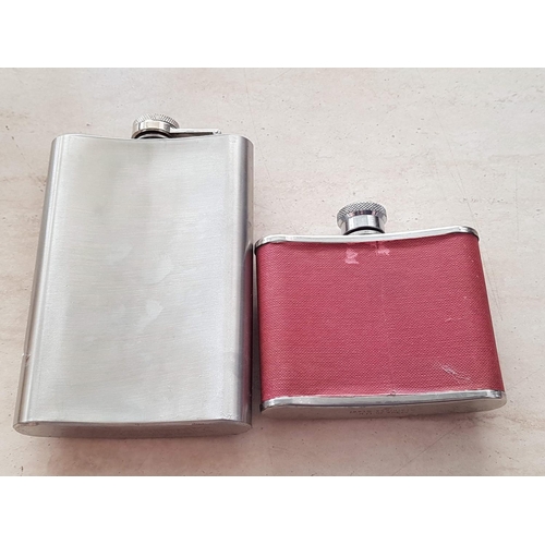 831 - 2 x Stainless Steel Flasks