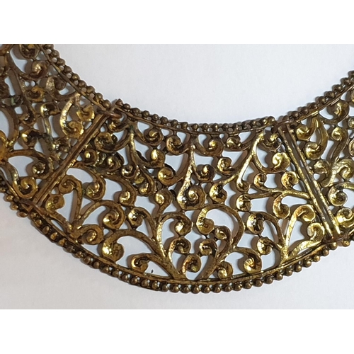 791 - Ethnic Style Brass Jewellery Bracelet and Necklace