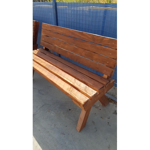 792 - Large Wooden Outdoor Bench (Approx. L:118cm)