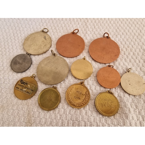 802 - Collection of Assorted Sporting Medals, Incl. Vintage Keo Ones, (12)