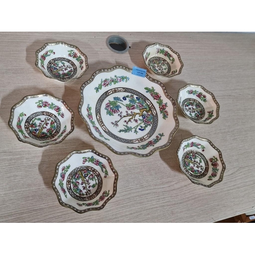 805 - Vintage Coalport 'Indian Tree' Porcelain Serving Bowl, Together with 6 x Bowls, (7)