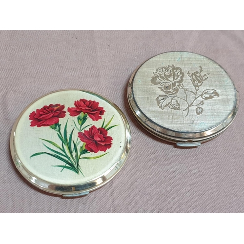 817 - Retro Beauty Collection of Compact Mirror, Dill Boxes etc