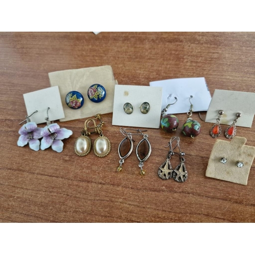 819 - Collection of Jewellery; 9 x Pairs of Assorted Earrings