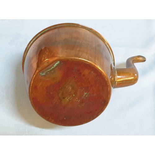 836 - Small Antique Style Copper Teapot / Kettle (Ø12cm x H:19.5cm)