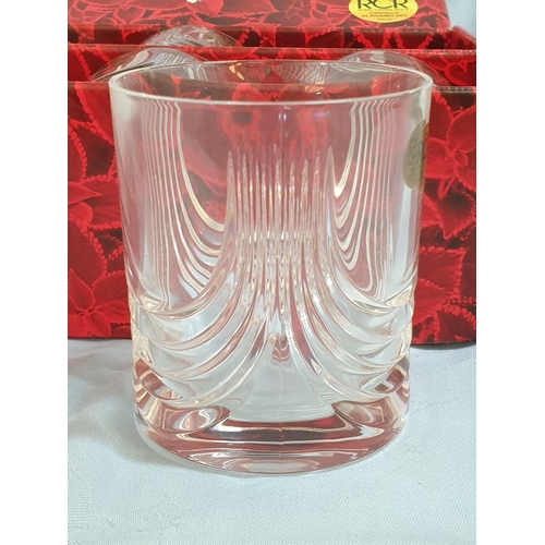 839 - Convivium RCR Crystal Double Old Fashioned Tumbles in Original Box