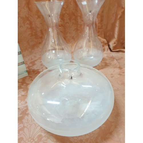 812 - Large Assorted Collection of Modern Style Vase, Candle Holders (12pcs)