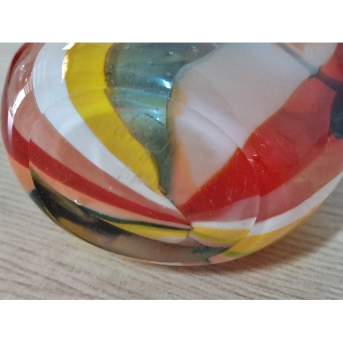 116 - Large Abstract Shaped Multi-Colour / Colourful Hand Blown 'Mdina Glass' Vase, Made in Malta, (Approx... 