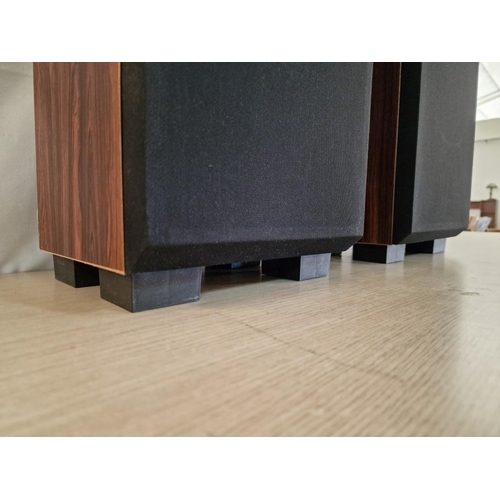 80 - Pair of 'Telefunken' Speakers in Wood Effect Case, (Approx. 28 x 22 x 60cm), (2)