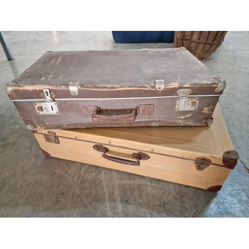 84 - 2 x Vintage Suitcases, (2)