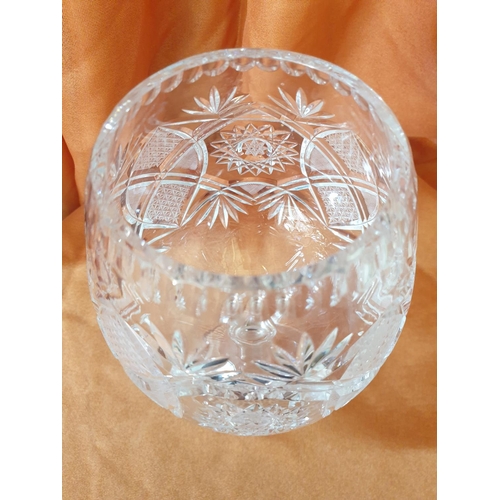 186 - Bohemia Crystals Cognac Glass / Vase (Approx. H:28.5cm x Ø15-16c)