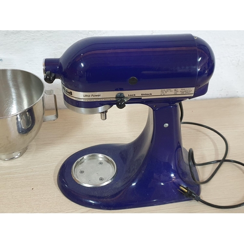 193 - Kitchen Stand Mixer Cobalt Blue with Bowl, Model; KSM90, Made in USA