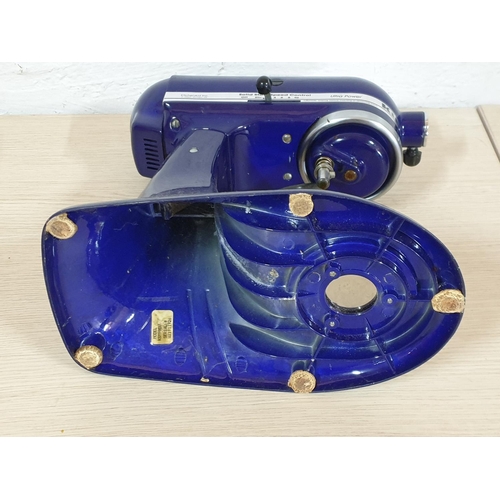 193 - Kitchen Stand Mixer Cobalt Blue with Bowl, Model; KSM90, Made in USA