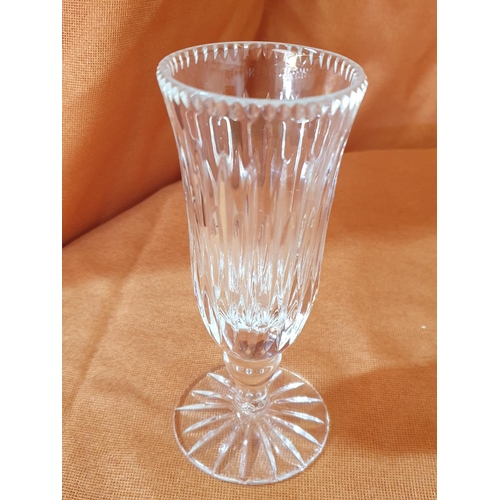 441 - Crystals Glasses; 7 x Champagne Glasses and 6 x Liqueur Glasses