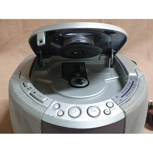 448 - Panashiba Portable Radio CD Player Electric and Battery Operated, Model No: CD-29,  (Un-Tested)